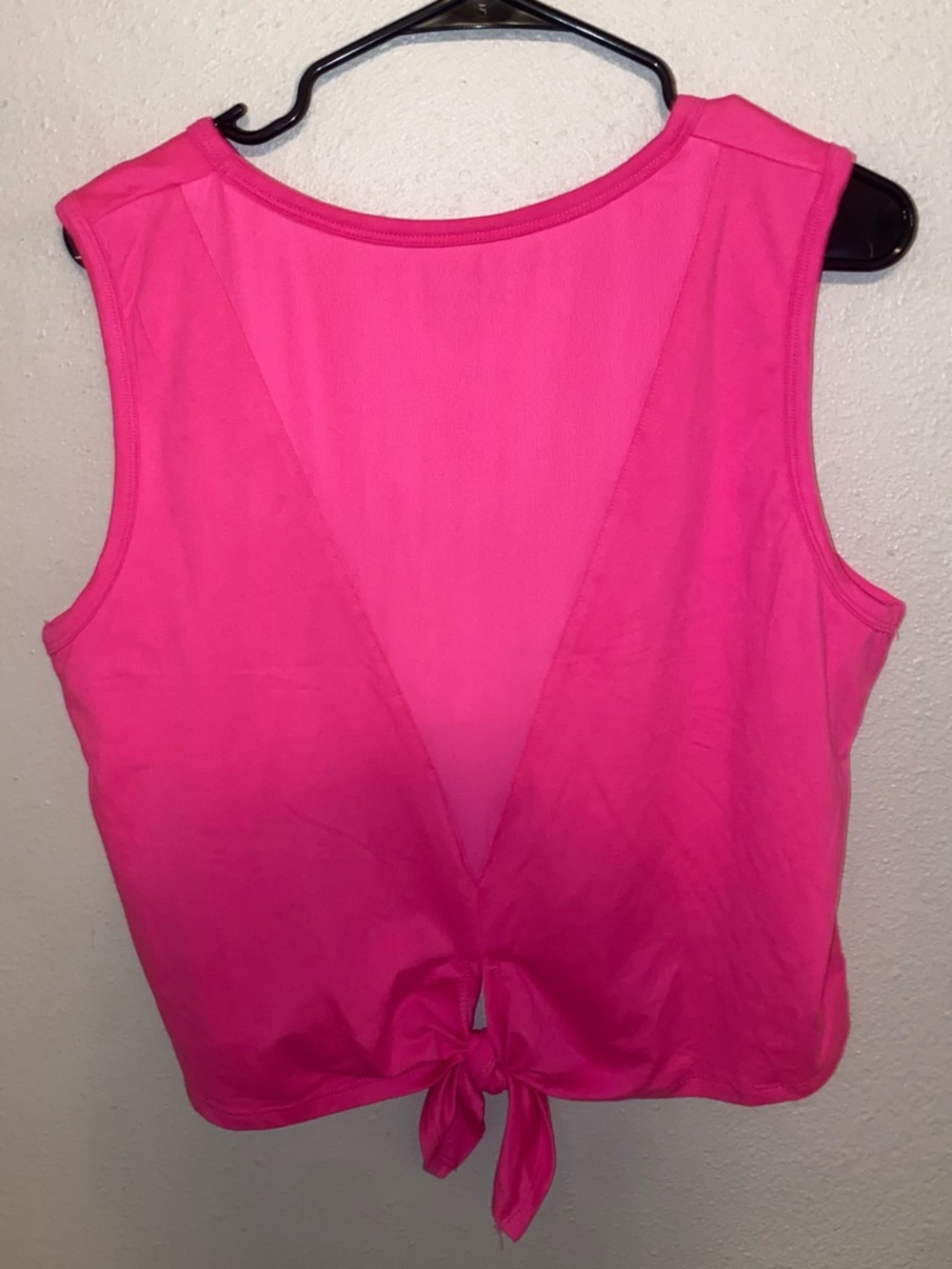 Juicy Couture Bright Pink Tie-Front Sport Tank - Picture 3 of 9
